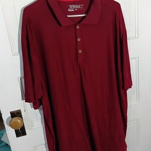 Nike Men's Red Polo Shirt Burgundy Maroon Golf Shirt Tour Performance Sz XL